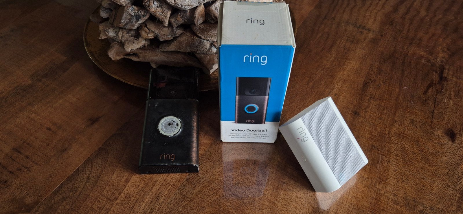 Ring deurbel 2 oplaadbaar met chime, Ophalen of Verzenden, Gebruikt