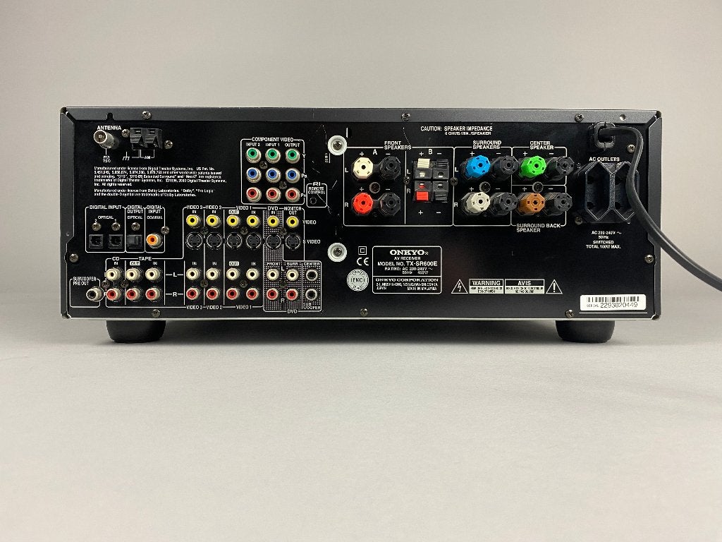 Onkyo AV Receiver TX-SR600E, Ophalen, 60 tot 120 watt, Onkyo, Gebruikt