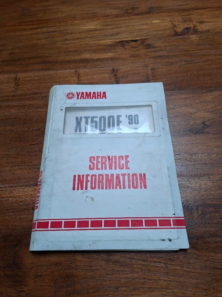 yamaha XT 500E en XT600E 1990 en XT500 1986 service manual, Ophalen of Verzenden, Gebruikt