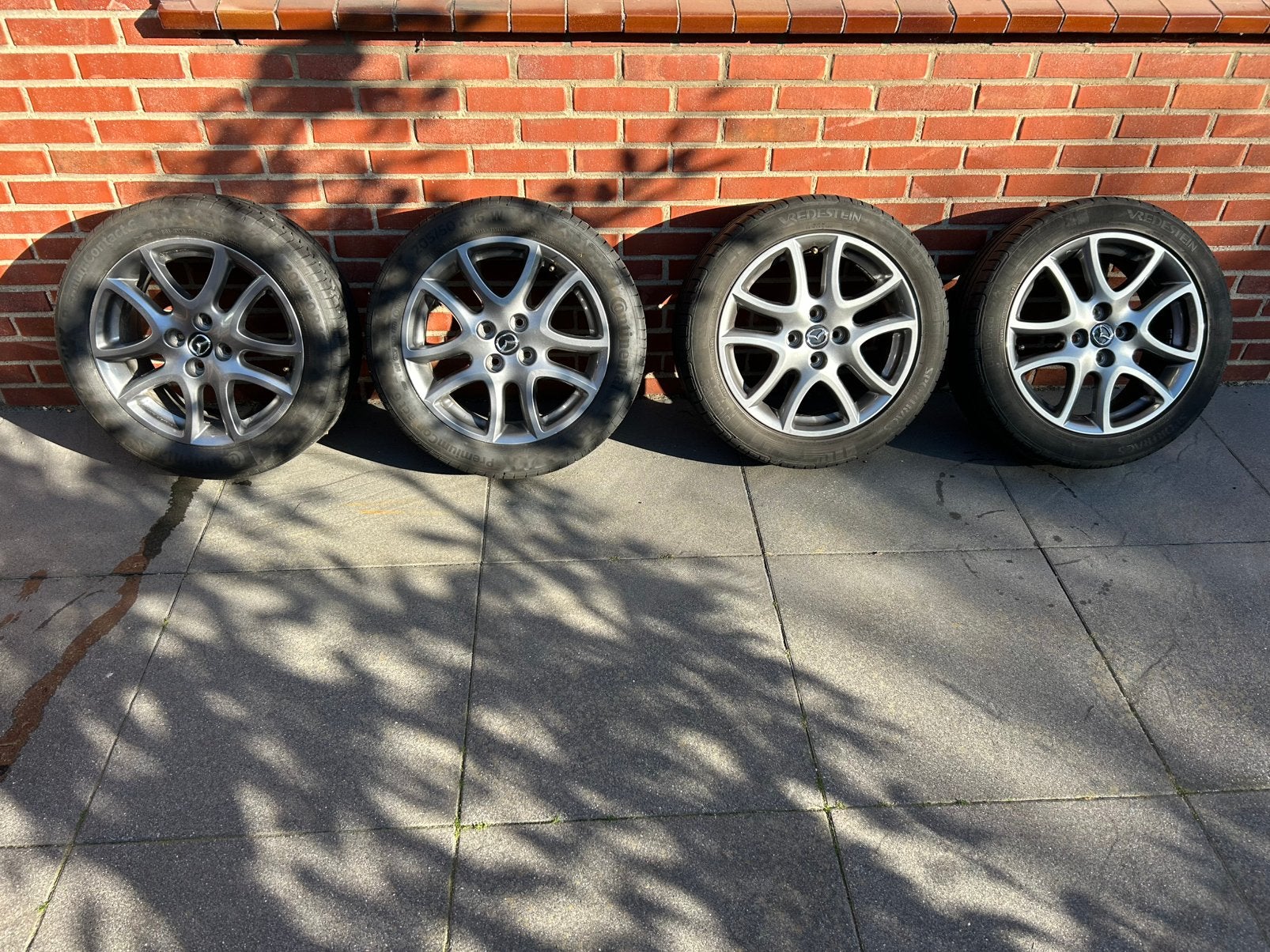 Mazda 4x100 16 inch lm velgen Silver Edition, Ophalen, Gebruikt, 16 inch, Banden en Velgen