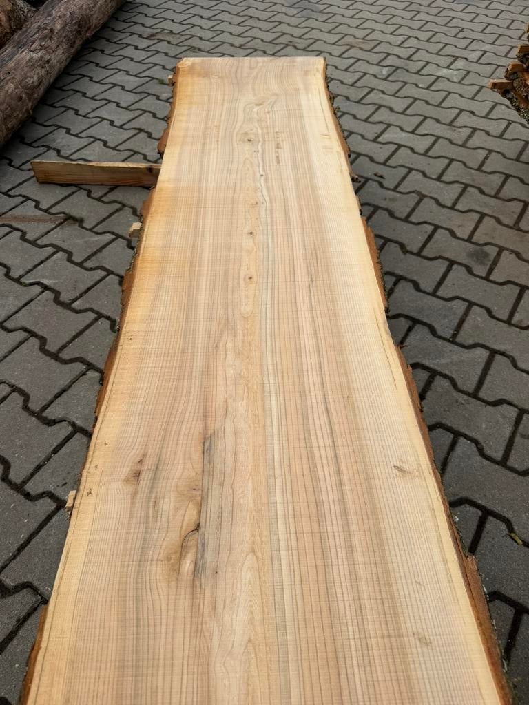 Mooie iepen boomstamplanken 220x45/50x3cm, Ophalen, Zo goed als nieuw, 250 cm of meer, Planken