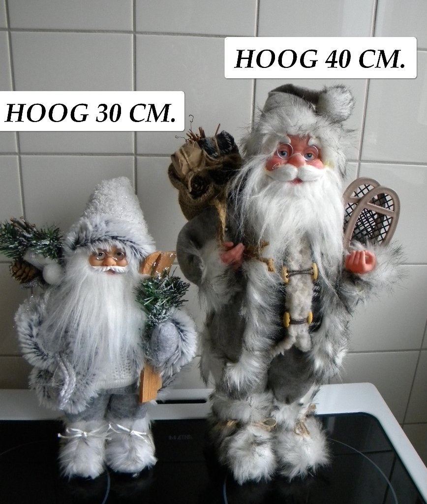 KERSTMAN GRIJS TENUE, 2 STUKS, Ophalen of Verzenden, Zo goed als nieuw