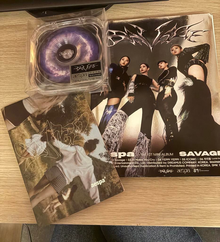 Aespa - Savage & My World Albums, Ophalen of Verzenden, Zo goed als nieuw, Boxset