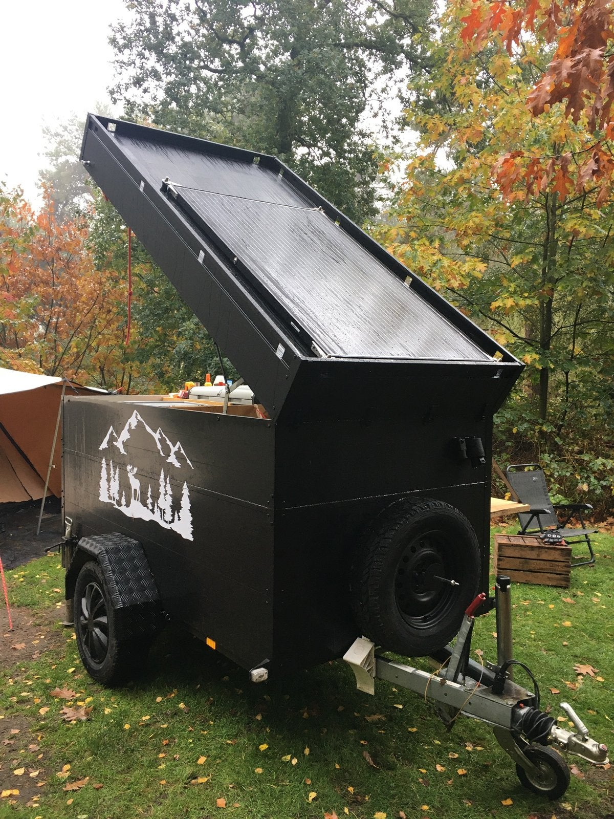 Kampeertrailer / bagageaanhanger / offroadaanhanger, Auto diversen, Ophalen, Gebruikt
