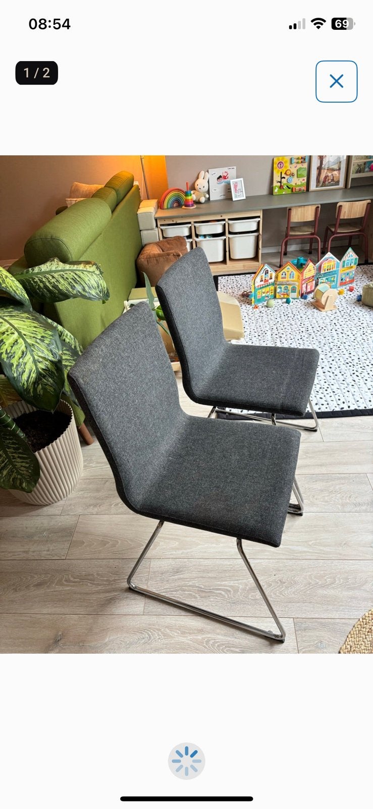 Twee comfortabele IKEA LILLÅNÄS stoelen, Huis en Inrichting, Fauteuils, Ophalen, 75 tot 100 cm, Zo goed als nieuw, Stof