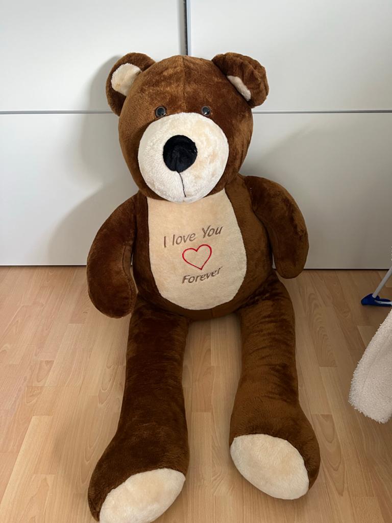 Grote knuffelbeer +-150 cm - Zo goed als nieuw, Kinderen en Baby's, Speelgoed | Knuffels en Pluche, Ophalen, Beer, Zo goed als nieuw