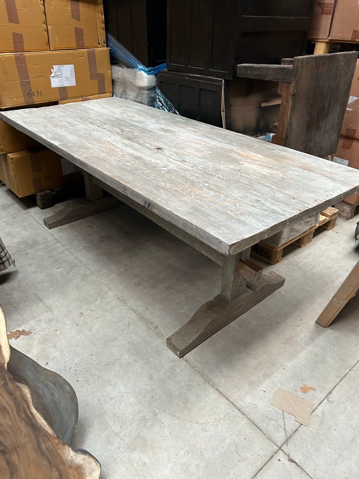 Hoffz eettafel - Robuuste houten tafel, Ophalen of Verzenden