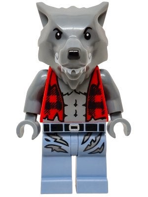 LEGO City twn527 Werewolf - Torn Red Flannel Shirt, Bare