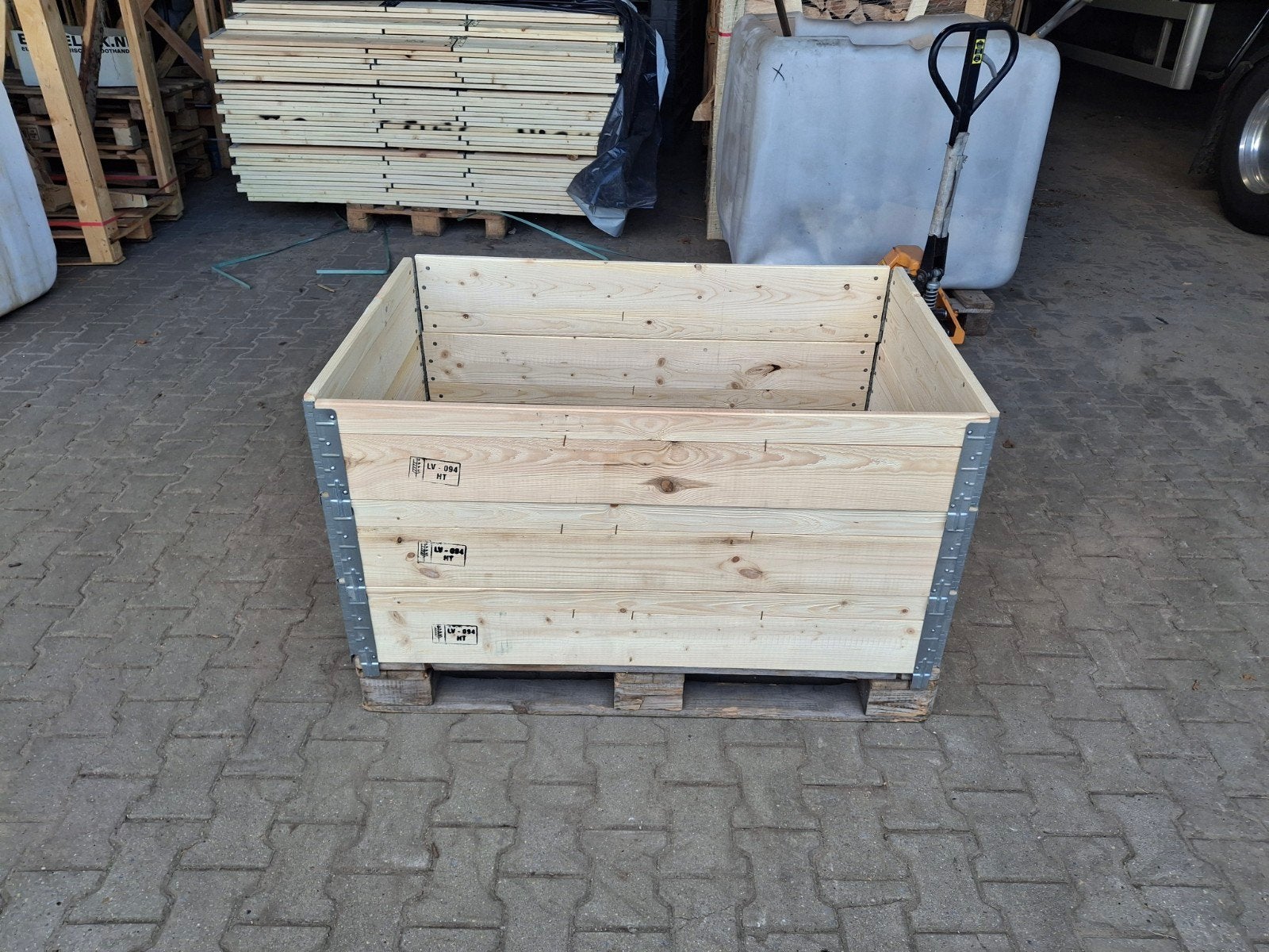 Nieuwe en gebruikte europallet opzet randen, Hellendoorn, 100 cm of meer, Verzenden, 60 cm of meer