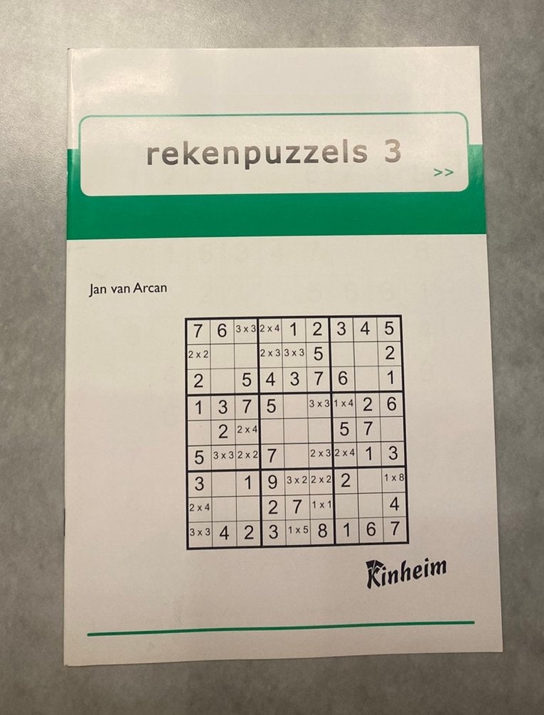Werkboek rekenpuzzels, Boeken, Ophalen of Verzenden, Nieuw, Overige niveaus