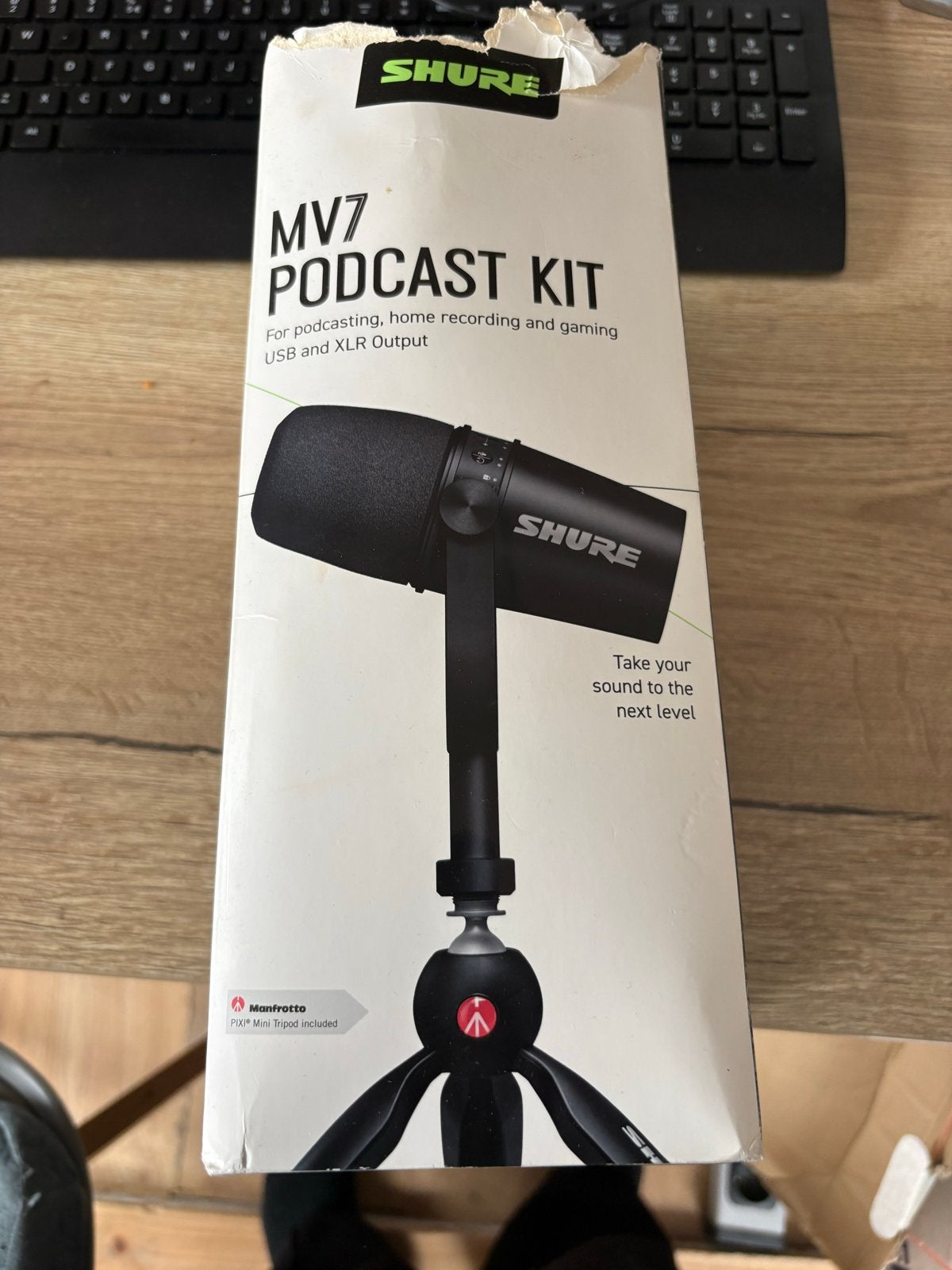 Shure Motiv MV7 Podcast Kit - USB/XLR Microfoon, Ophalen of Verzenden, Zo goed als nieuw, Studiomicrofoon