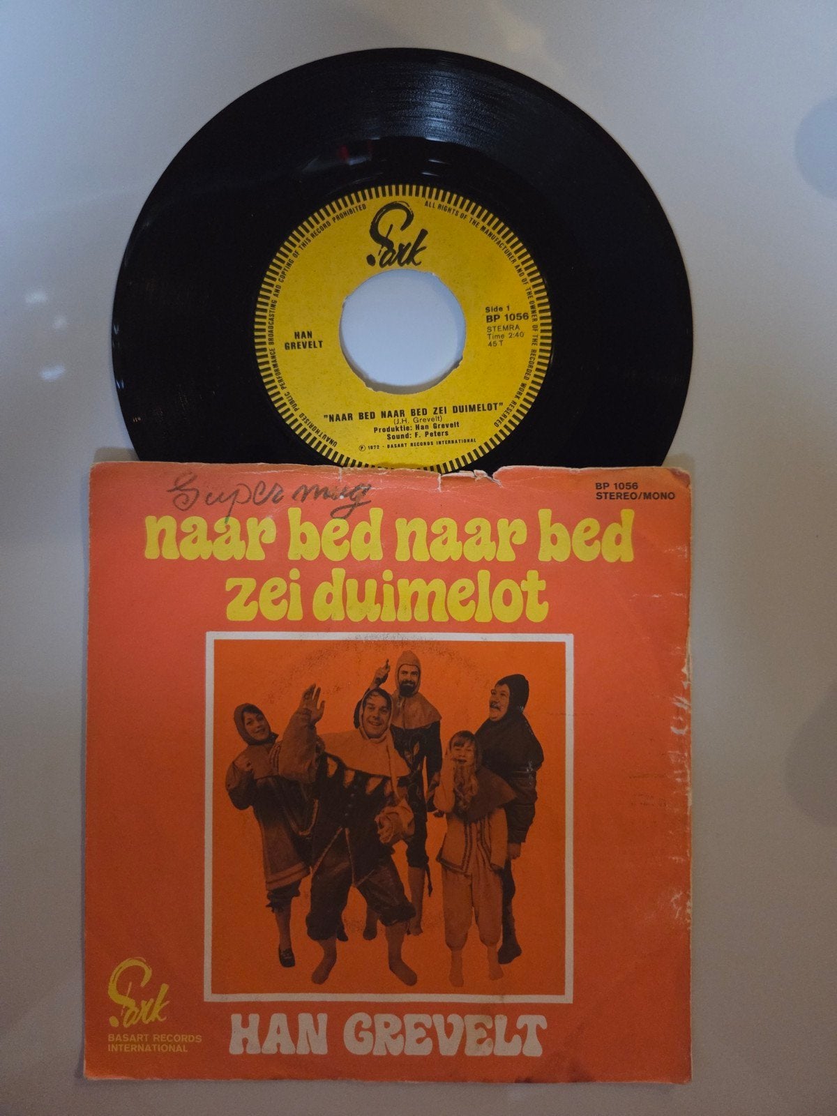 Han Grevelt - Naar bed naar bed zei duimelot, Gebruikt, 7 inch, Single, Ophalen of Verzenden