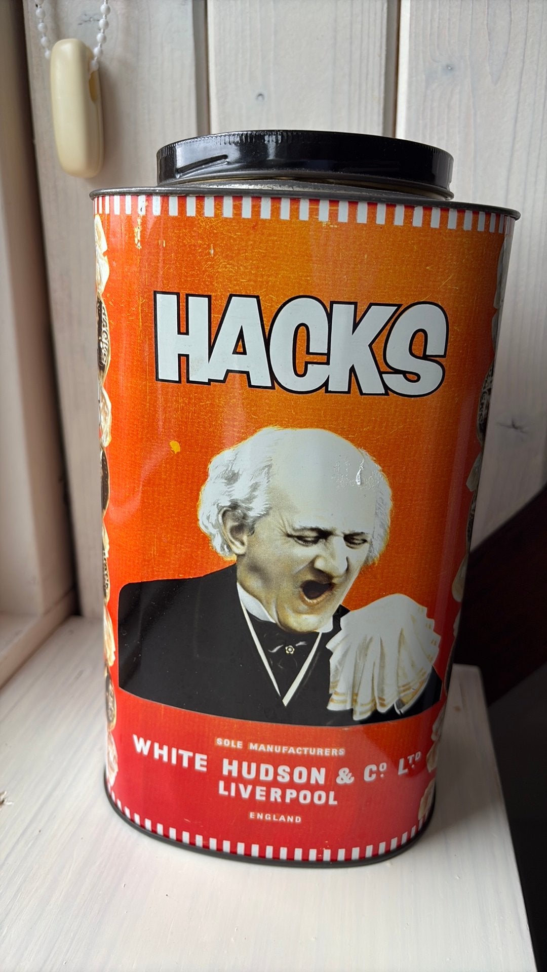 BLIK HACKS ORANJE KLEUR VINTAGE, Ophalen of Verzenden, Zo goed als nieuw, Overige