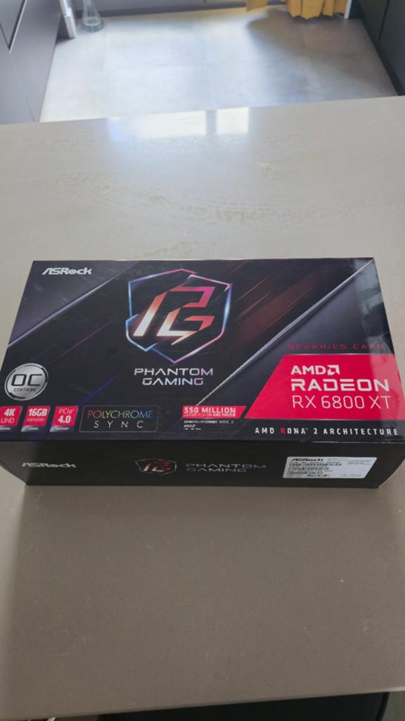 ASRock AMD Radeon RX 6800 XT Phantom Gaming D 16G OC, AMD, GDDR6, PCI-Express 4, Ophalen of Verzenden