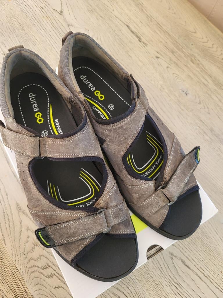Durea 8,5 K Sandalen, Kleding | Dames, Ophalen of Verzenden, Zo goed als nieuw, Grijs, Sandalen of Muiltjes