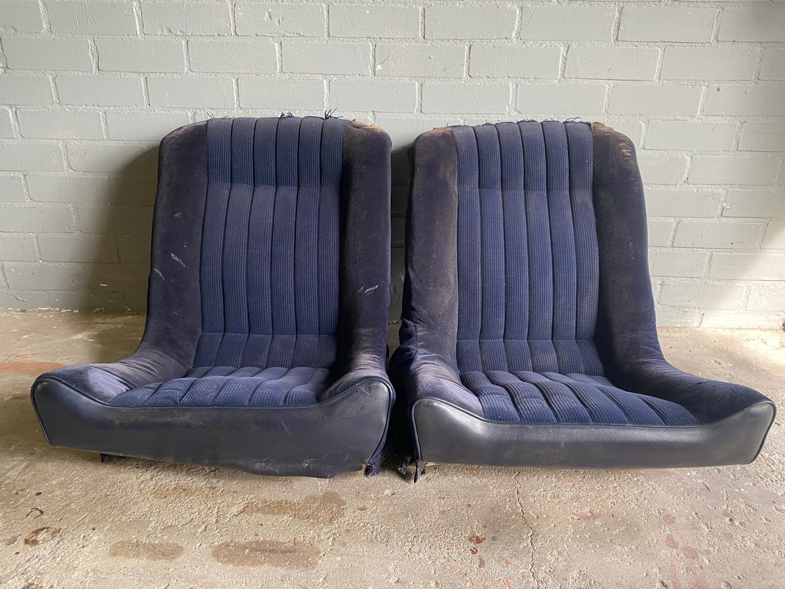 BMW E9 Achterstoelen - Origineel Schuim en Bekleding, Auto-onderdelen, Interieur en Bekleding, Ophalen, Gebruikt, BMW
