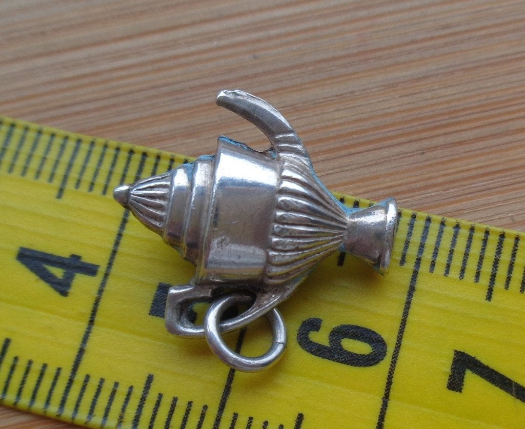 zilveren vintage bedel theepot [067], Overige merken, Verzenden, Zo goed als nieuw, 1 bedel