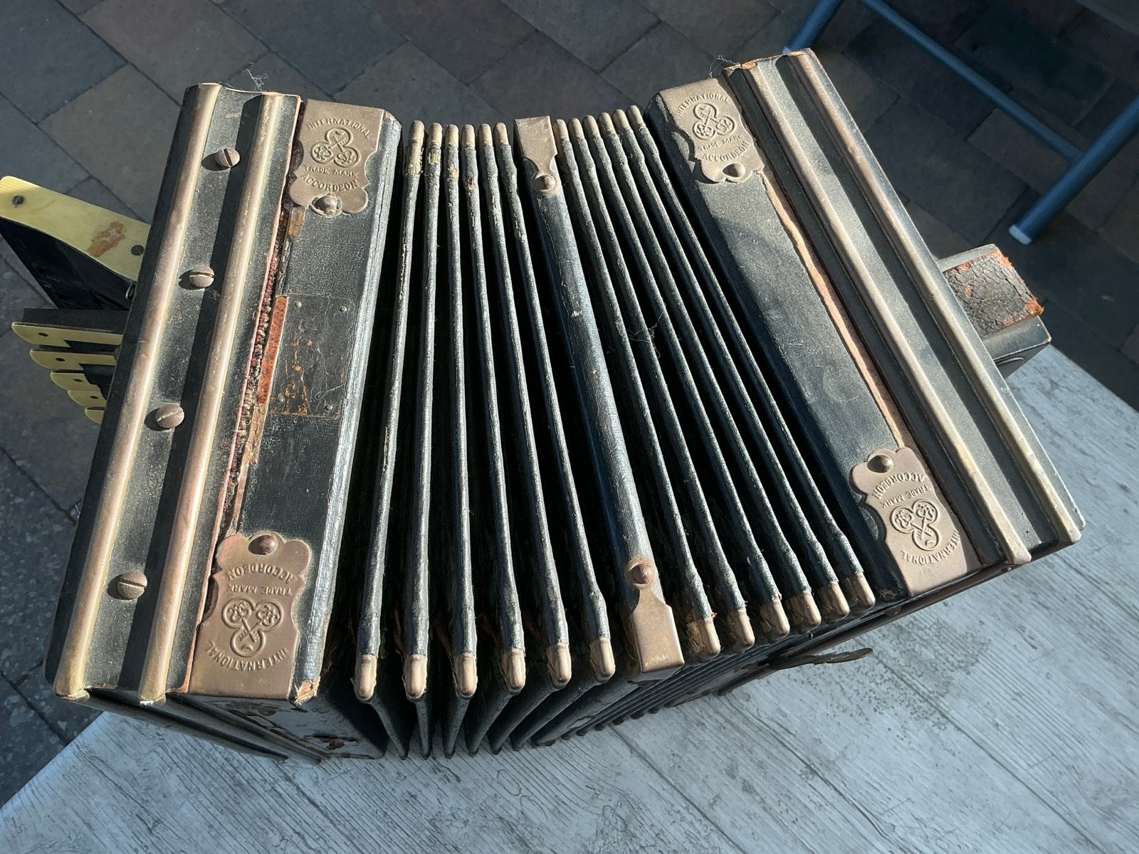 Antieke Accordeon - Decoratief of voor Restauratie, Gebruikt, Overige formaten, Toetsaccordeon, Ophalen