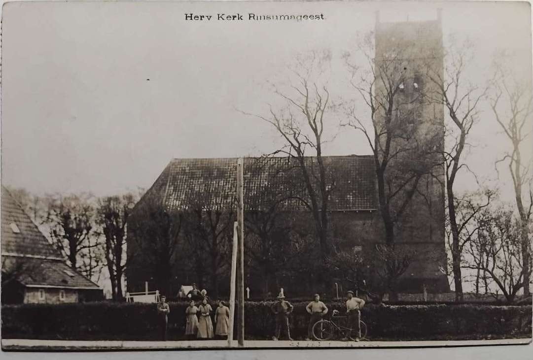 Rinsumageest (Friesland) ca. 1908 | Hervormde Kerk, Ophalen of Verzenden, Voor 1920, Gelopen, Friesland