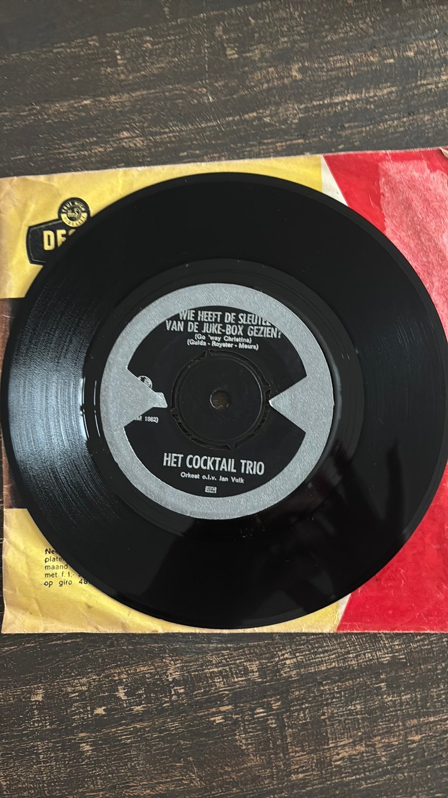 Cocktail Trio  - Wie heeft de sleutel van de juke-box gezien, Ophalen of Verzenden, Zo goed als nieuw, Nederlandstalig