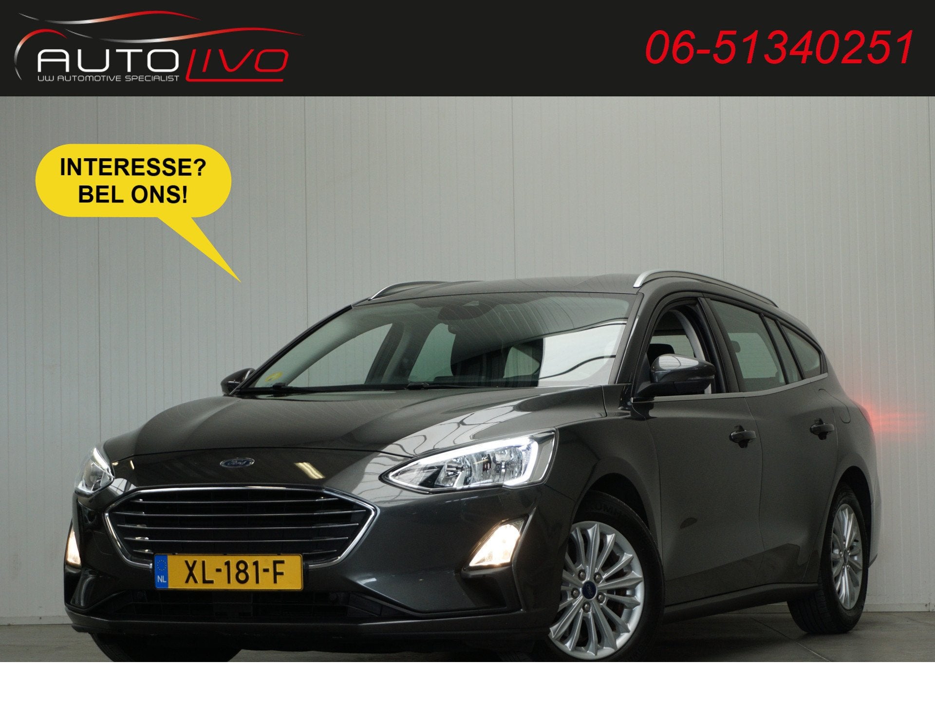 Ford FOCUS Wagon 1.5 EcoBlue Titanium Business NAVI CLIMA PD, Dealer onderhouden, Stof, Gebruikt, 4 cilinders