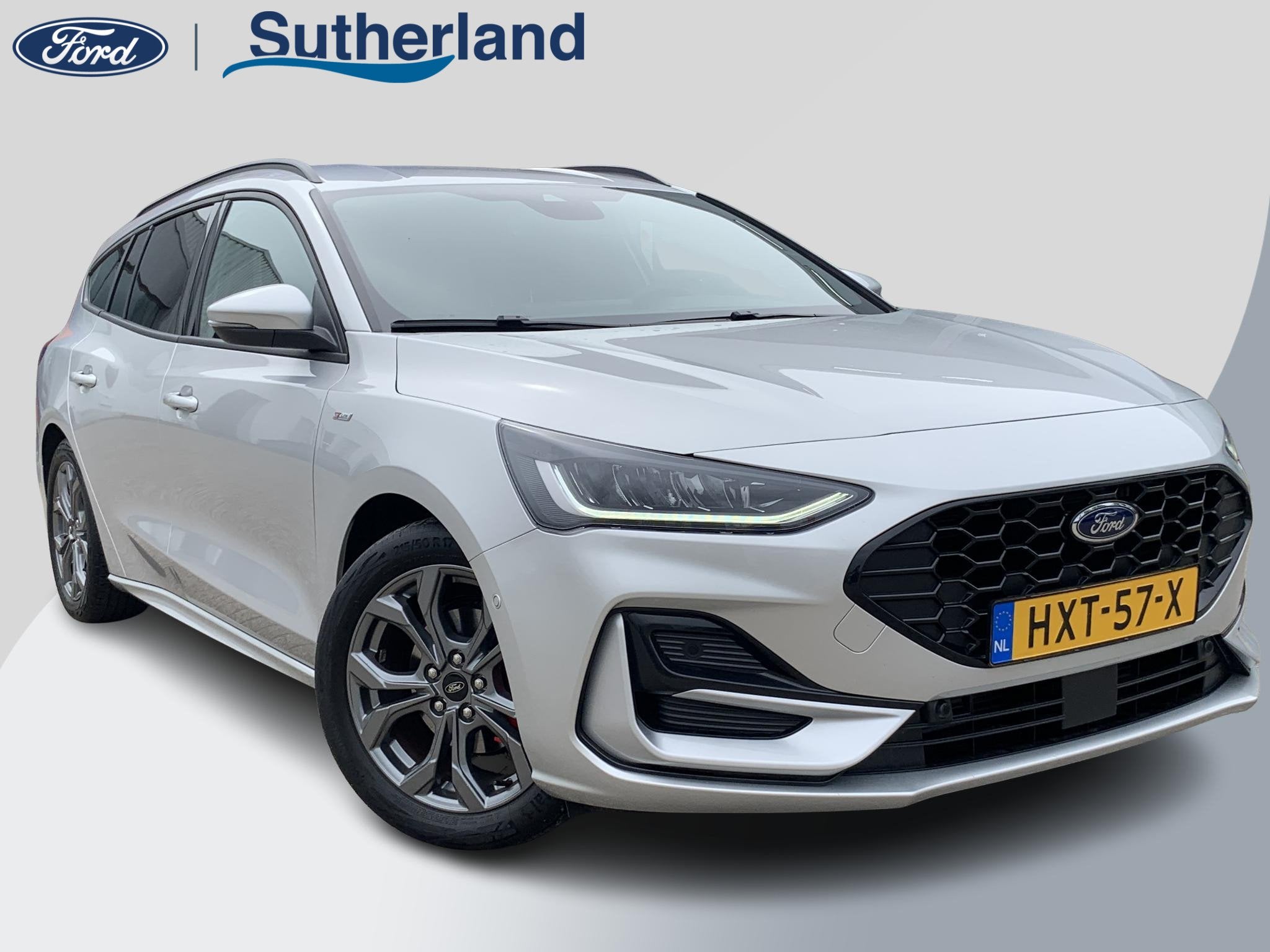 Ford Focus Wagon 1.0 EcoBoost Hybrid ST Line X 155pk | Winte, Auto's, Stof, Gebruikt, Origineel Nederlands, 155 pk