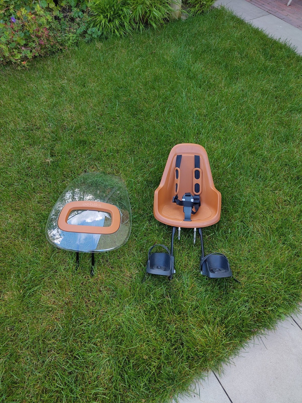 Bobike Mini One Chocoladebruin + windscherm, Fietsen en Brommers, Ophalen, Bobike, Gebruikt, Voetsteuntjes