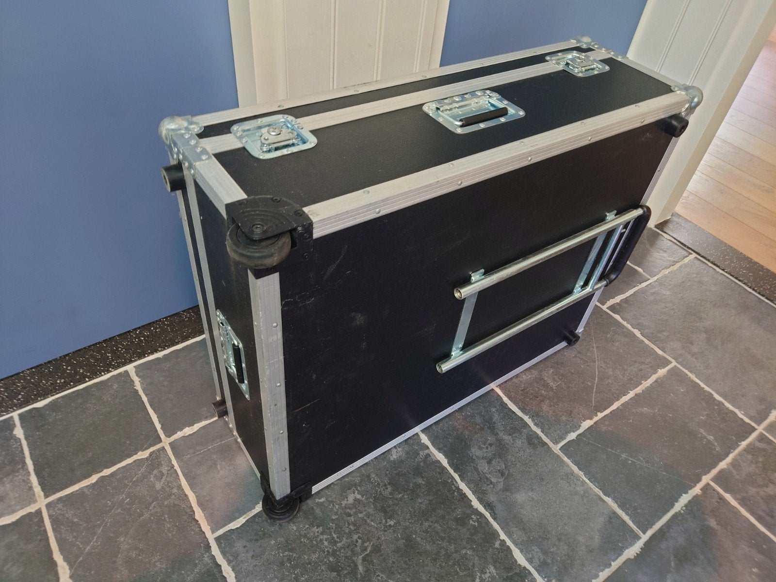 Professionele Flightcase Trolley (95L x 74B x 34H), Ophalen, Zo goed als nieuw, Overige instrumenten, Flightcase