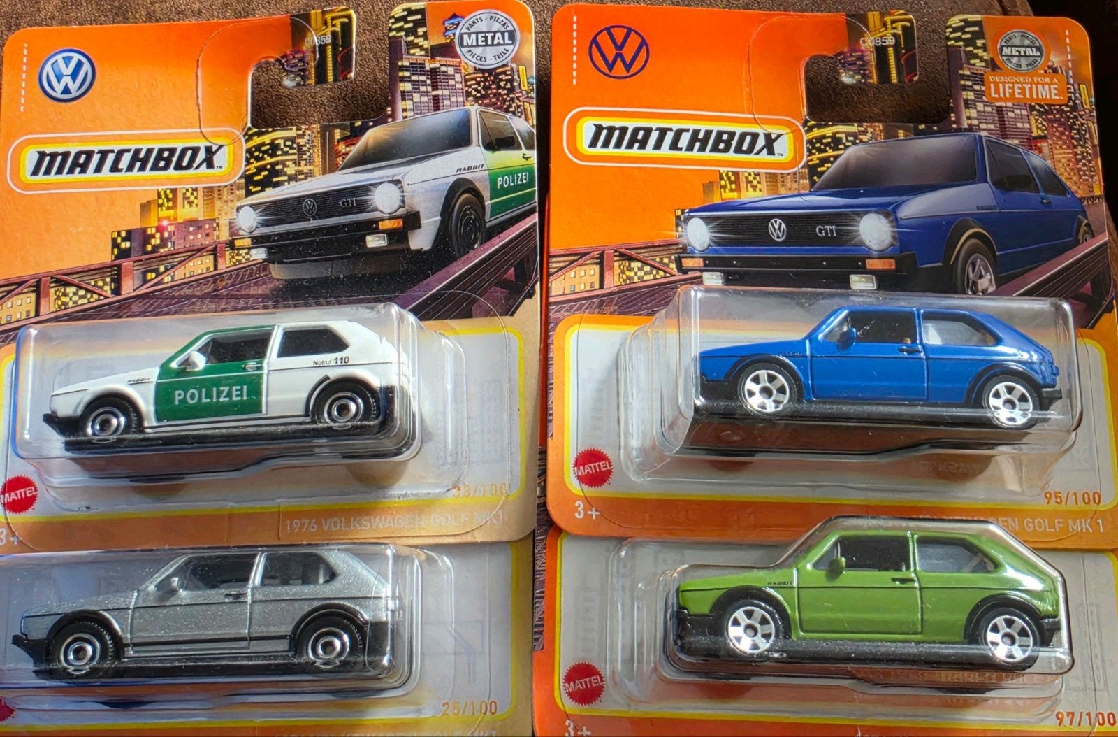 4x Matchbox 1976 Volkswagen Golf GTI, Ophalen of Verzenden, Nieuw, Auto