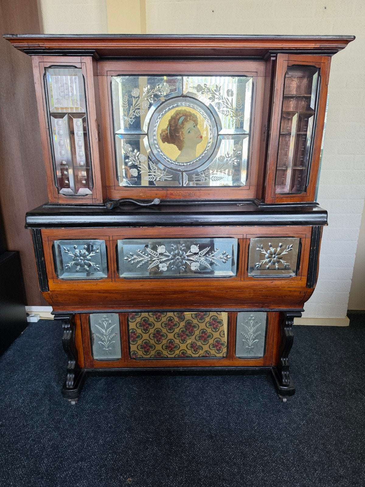 Antieke Muziekautomaat / Pianola - Uniek Decorstuk, Muziek en Instrumenten, Draaiorgels, Ophalen of Verzenden, Gebruikt