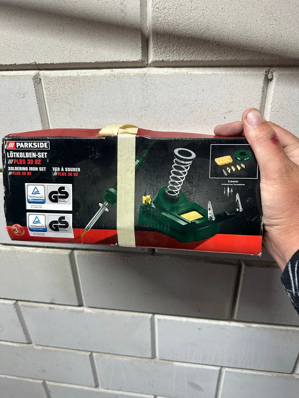 Parkside Soldeerbout Set PLBS 30 B2 - in doos, Ophalen, Gebruikt, Minder dan 150 ampère, Overige typen