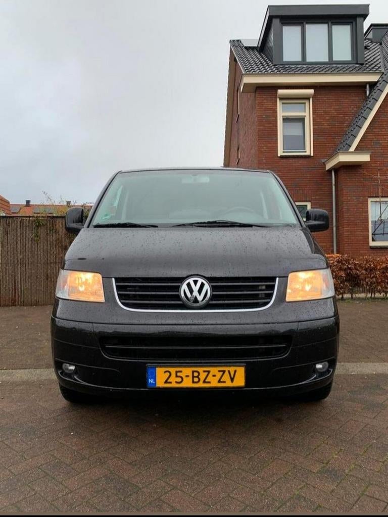 Volkswagen Transporter Bestel 2.5 TDI 128KW 1.0 AUT 2006, Auto's, Zwart, Origineel Nederlands, Diesel, Particulier