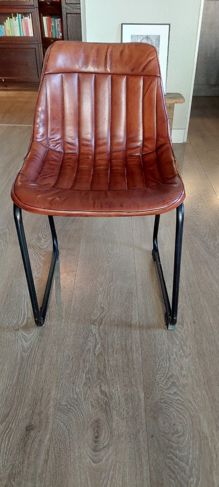 4 Riverdale kuip/eetkamerstoelen, Huis en Inrichting, Gebruikt, Bruin, Ophalen of Verzenden, Vier