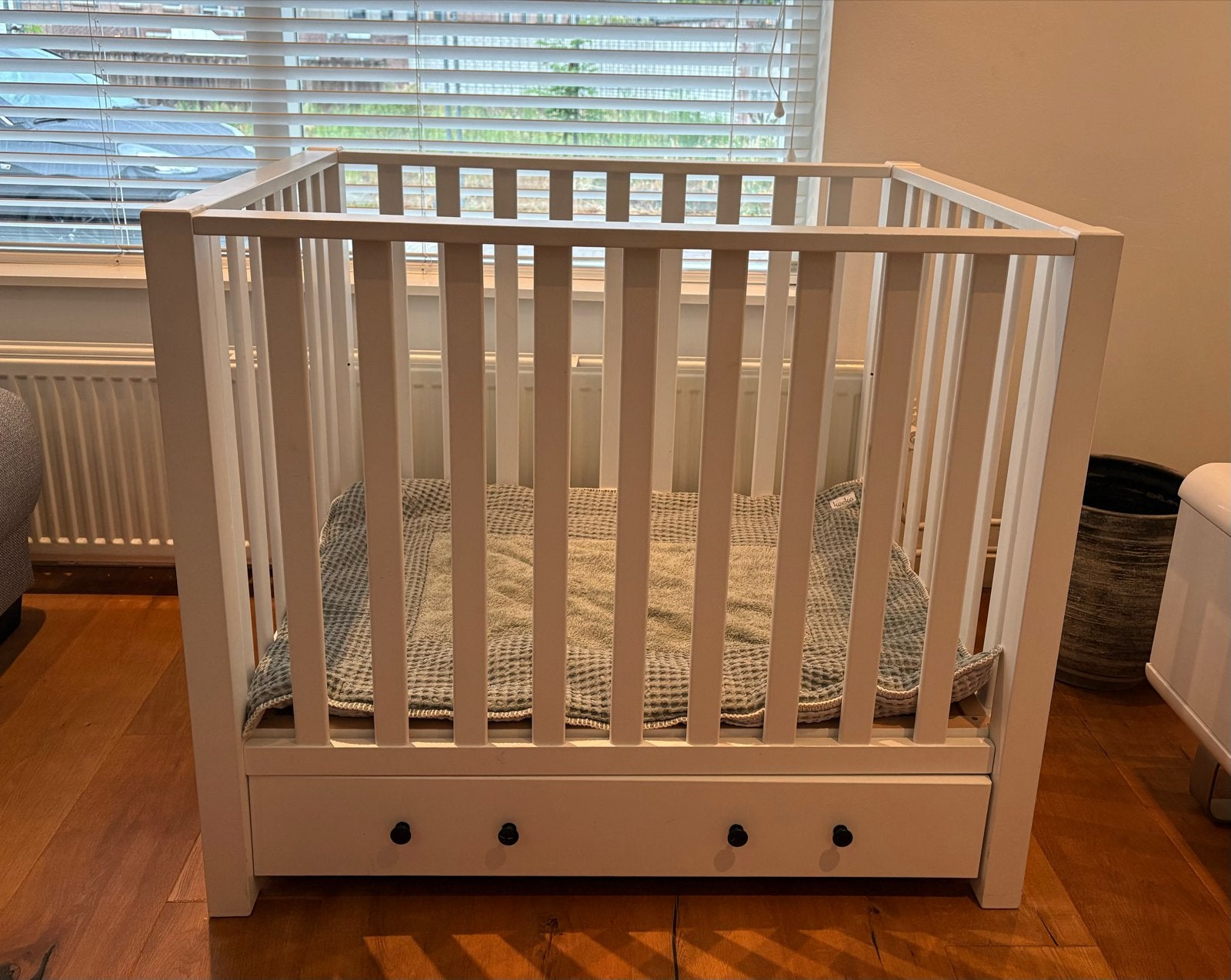 Witte houten box met lade, Kinderen en Baby's, Boxen, Ophalen, Gebruikt, Vierkant, Lade