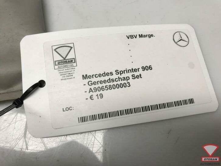 mercedes sprinter 906 gereedschap set a9065800003, Gebruikt, Mercedes-Benz AG, Mercedes-Benz, Ophalen of Verzenden