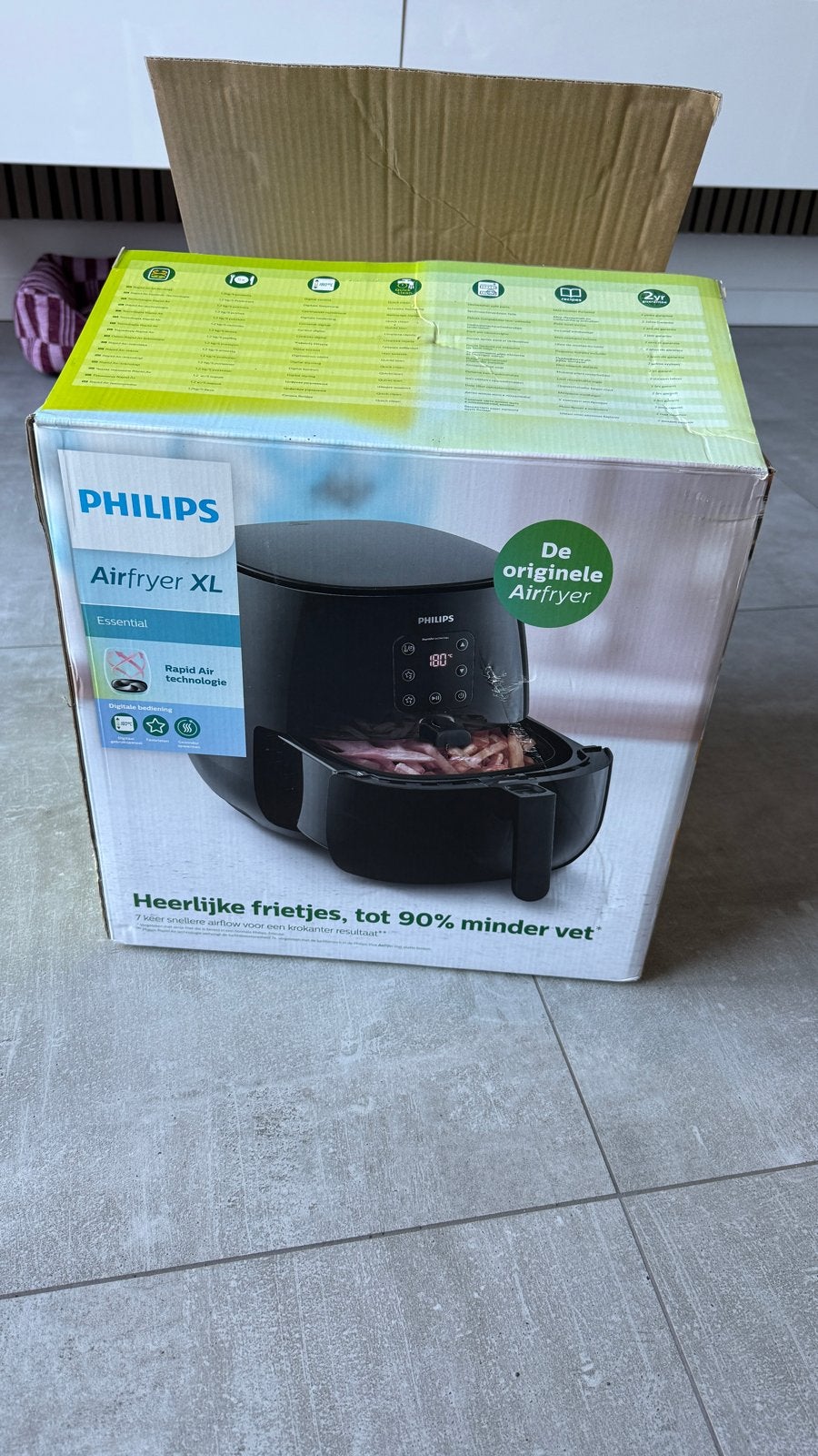 Philips Airfryer XL Essential - Zo goed als nieuw, Ophalen, Zo goed als nieuw, Airfryer XL, 1000 t/m 1499 gram