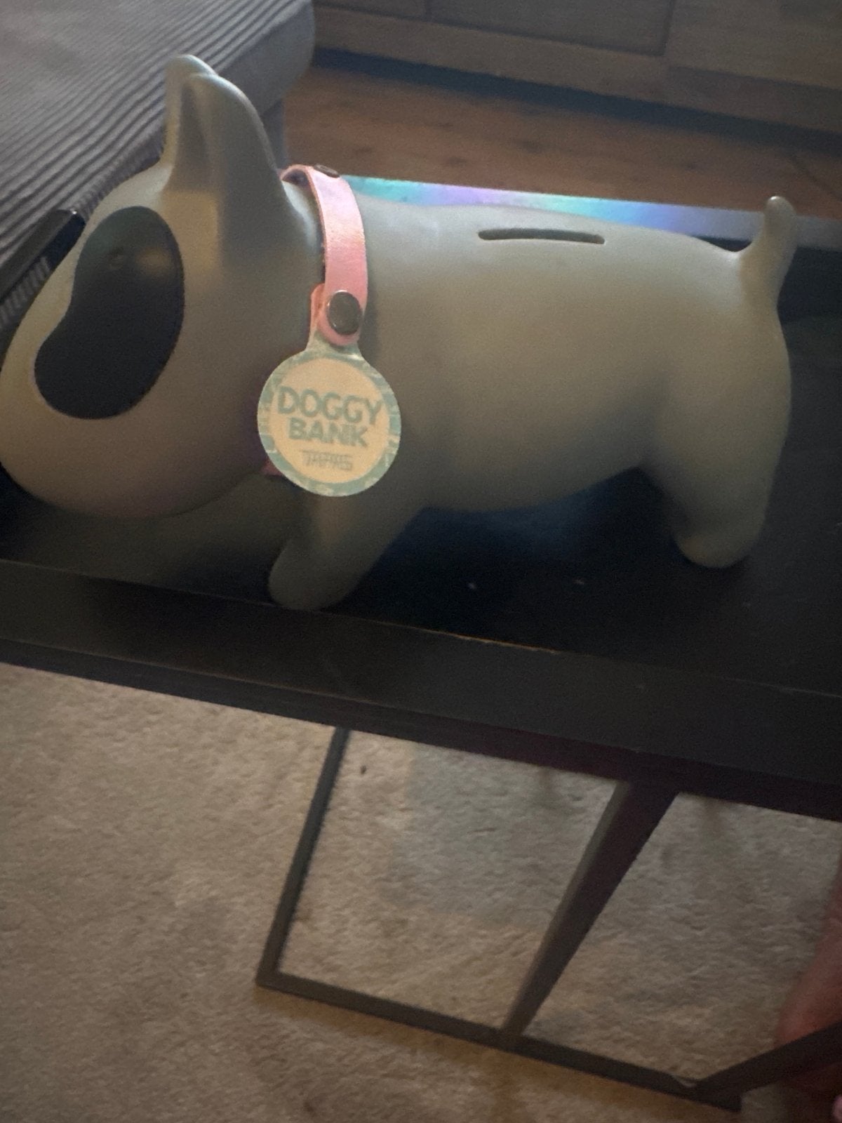 Leuke Doggy Bank spaarpot - Bull Terrier design, Verzamelen, Ophalen of Verzenden, Zo goed als nieuw, Kunststof, Dier