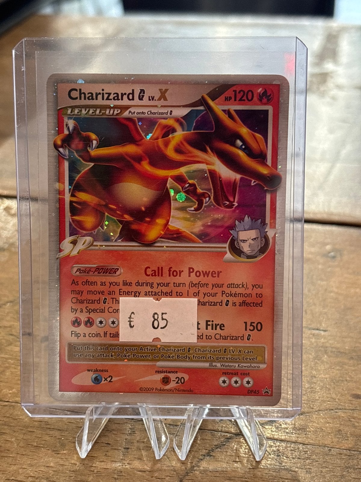Charizard G LV.X Pokémon kaart - Zeldzaam en in topstaat 45, Ophalen of Verzenden, Zo goed als nieuw, Losse kaart, Foil