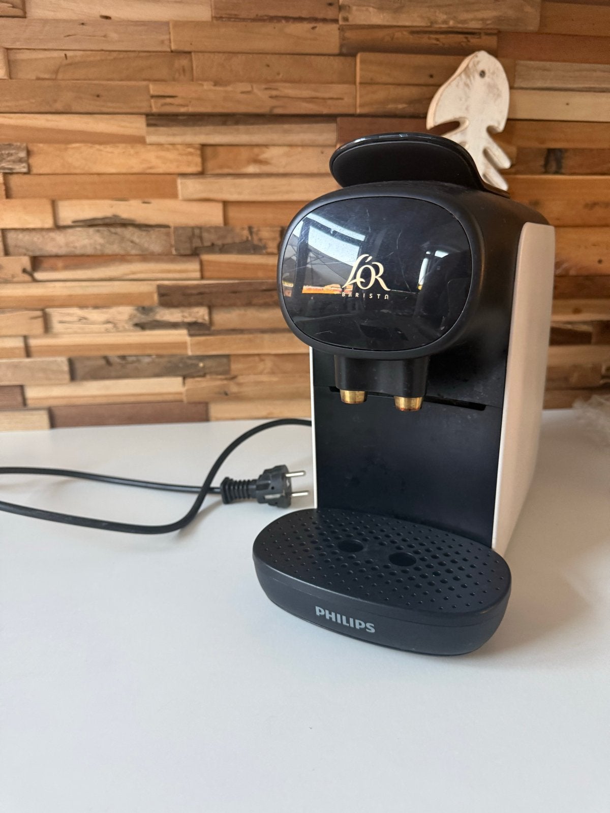 Philips L'OR Barista Koffiezetapparaat - Wit/Zwart, Gebruikt, Espresso apparaat, Ophalen of Verzenden, 1 kopje