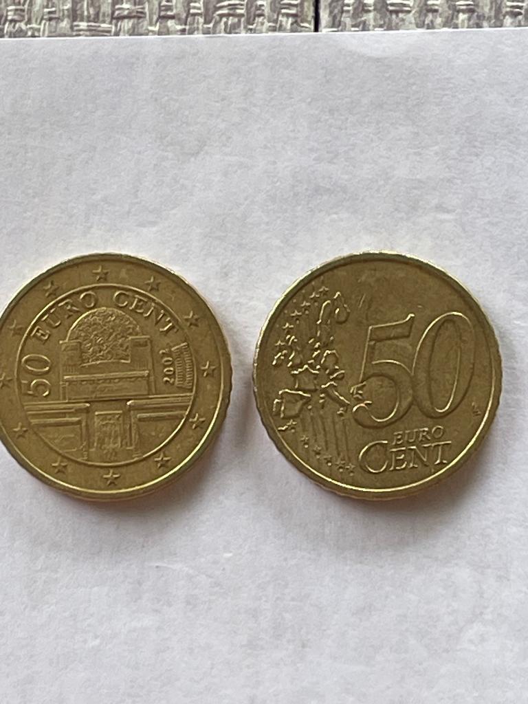 Oostenrijk munt van 50 cent van  2002, Ophalen of Verzenden, Oostenrijk, 50 cent, Losse munt
