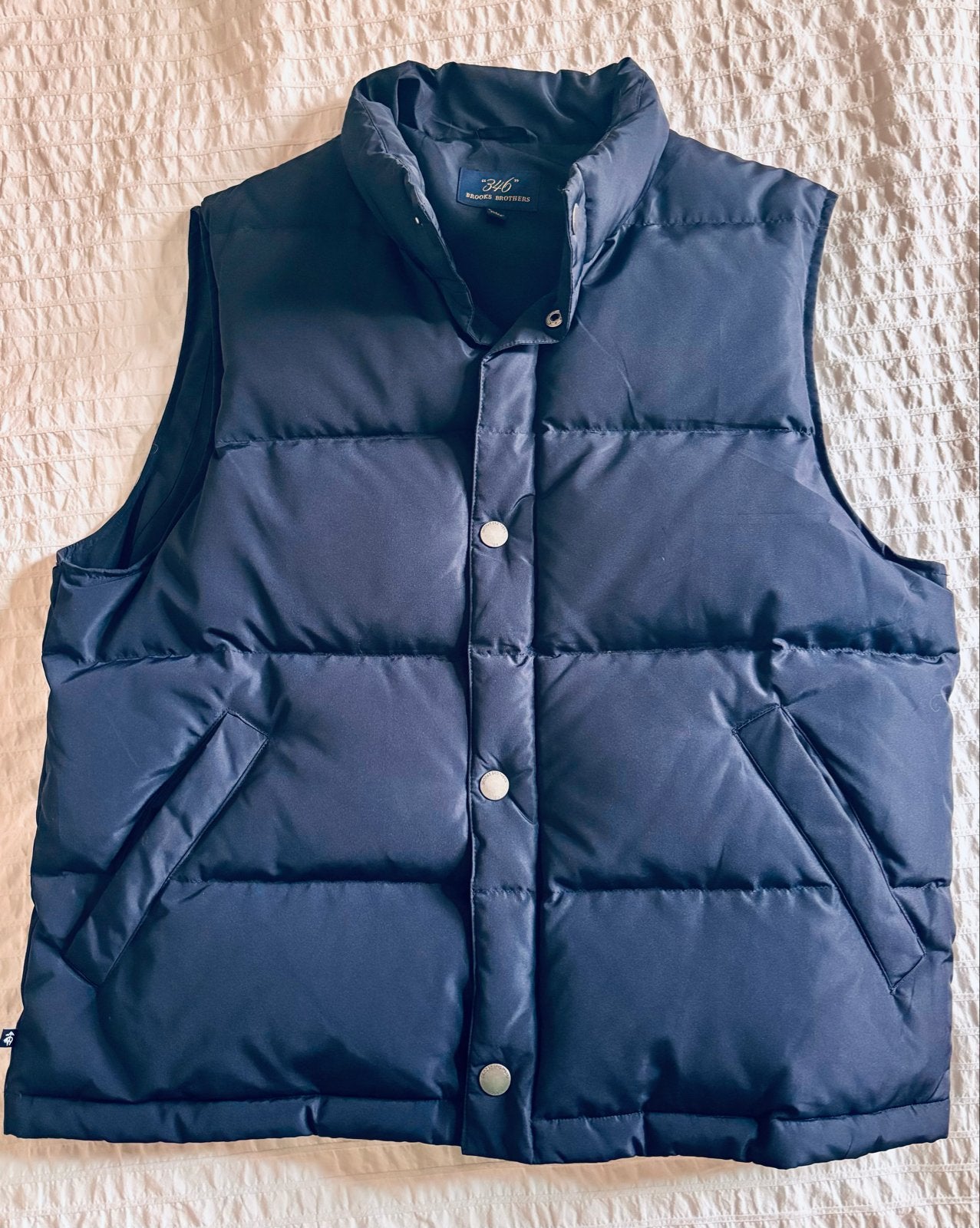 Brooks Brothers 346 Heren Bodywarmer - Maat M, Ophalen of Verzenden, Zo goed als nieuw, Maat 48/50 (M), Blauw