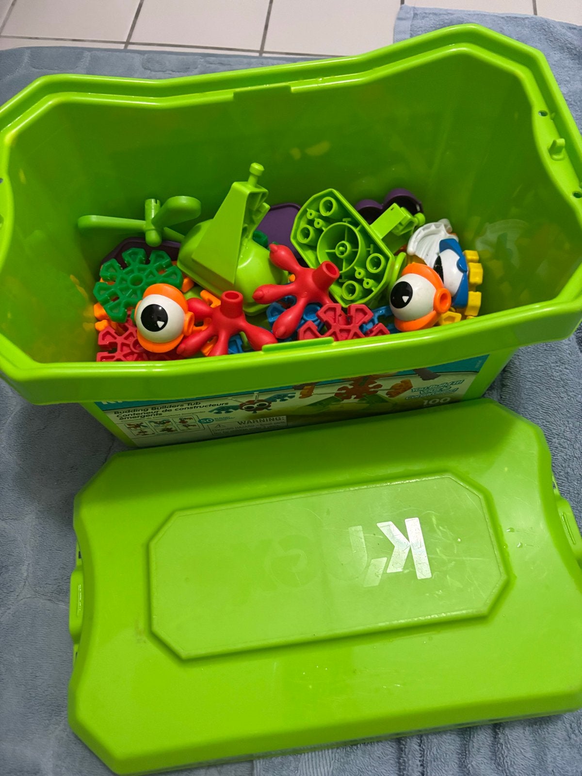 Kid K'nex Budding Builders Tub, Ophalen of Verzenden, Gebruikt, K'nex