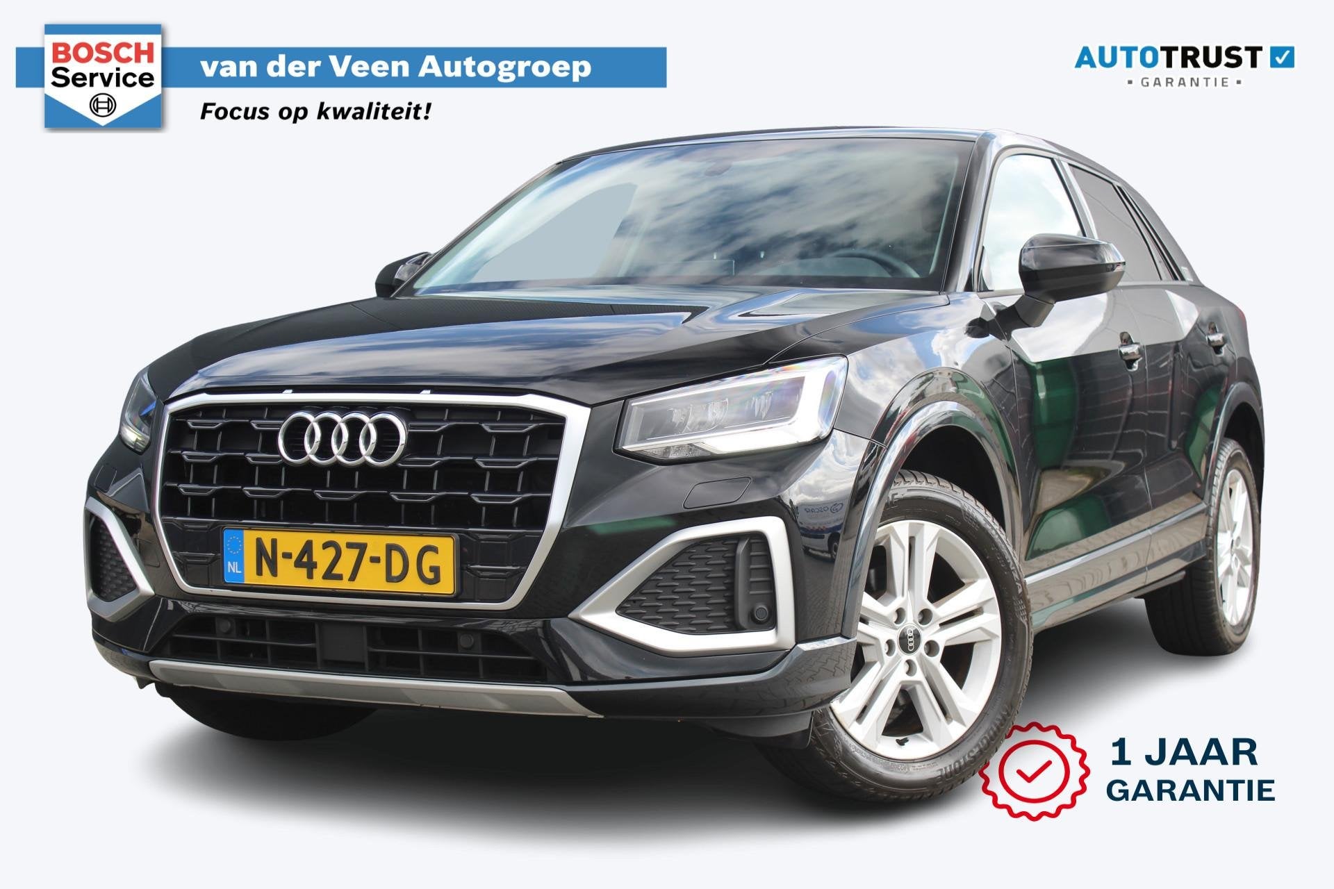 Audi Q2 35 TFSI Advanced edition | Incl. 12 maanden garantie, 4 cilinders, 150 pk, Zwart, 690 kg