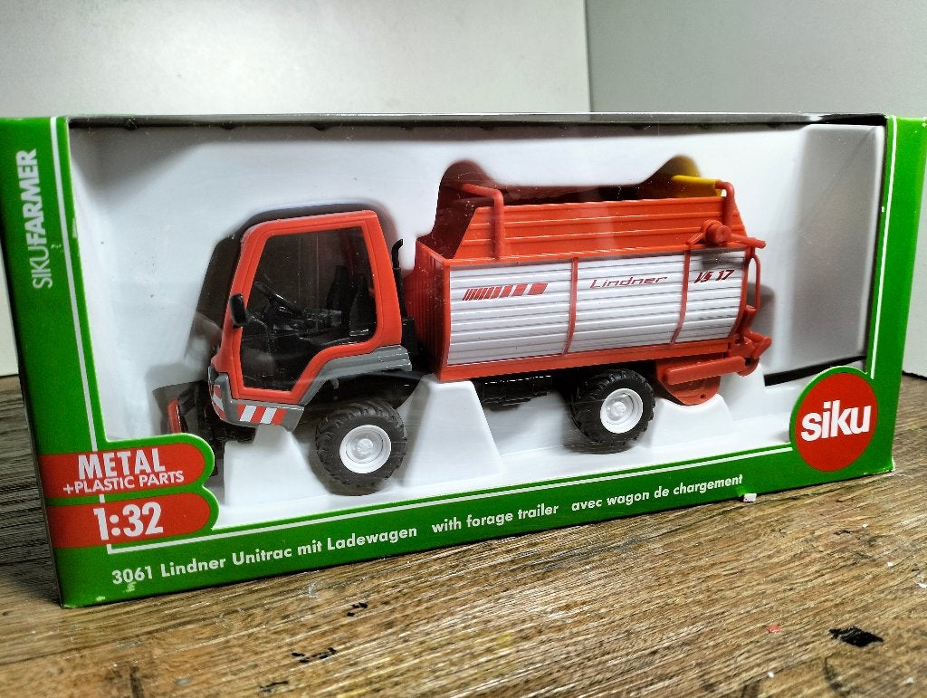 Te koop Siku Lindner Unitrac VS 17 ladewagen ., Ophalen of Verzenden, Nieuw, Tractor of Landbouw, SIKU