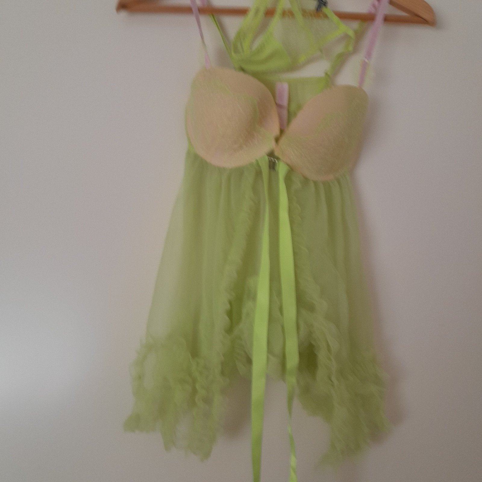 Nieuw 2-delig setje: Victoria's Secret babydoll en string, Kleding | Dames, Victoria's Secret, Ophalen of Verzenden, Groen, Setje