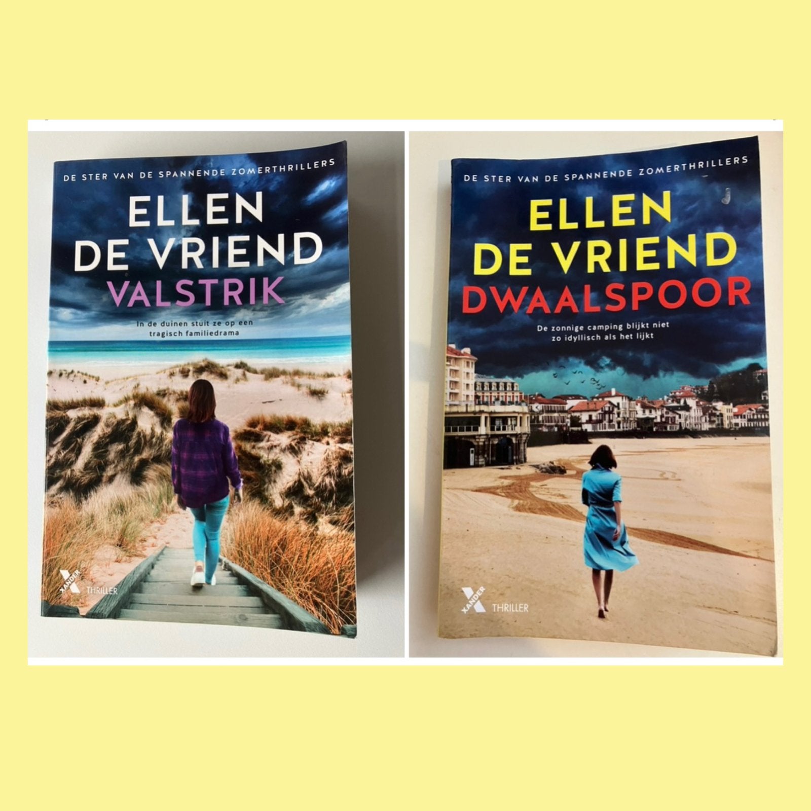 2 spannende thrillers Valstrik en Dwaalspoor Ellen de Vriend, Ophalen of Verzenden, Zo goed als nieuw