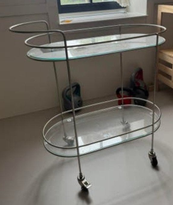 Sissy-Boy Homeland glazen chrome trolley, Ophalen, Zo goed als nieuw