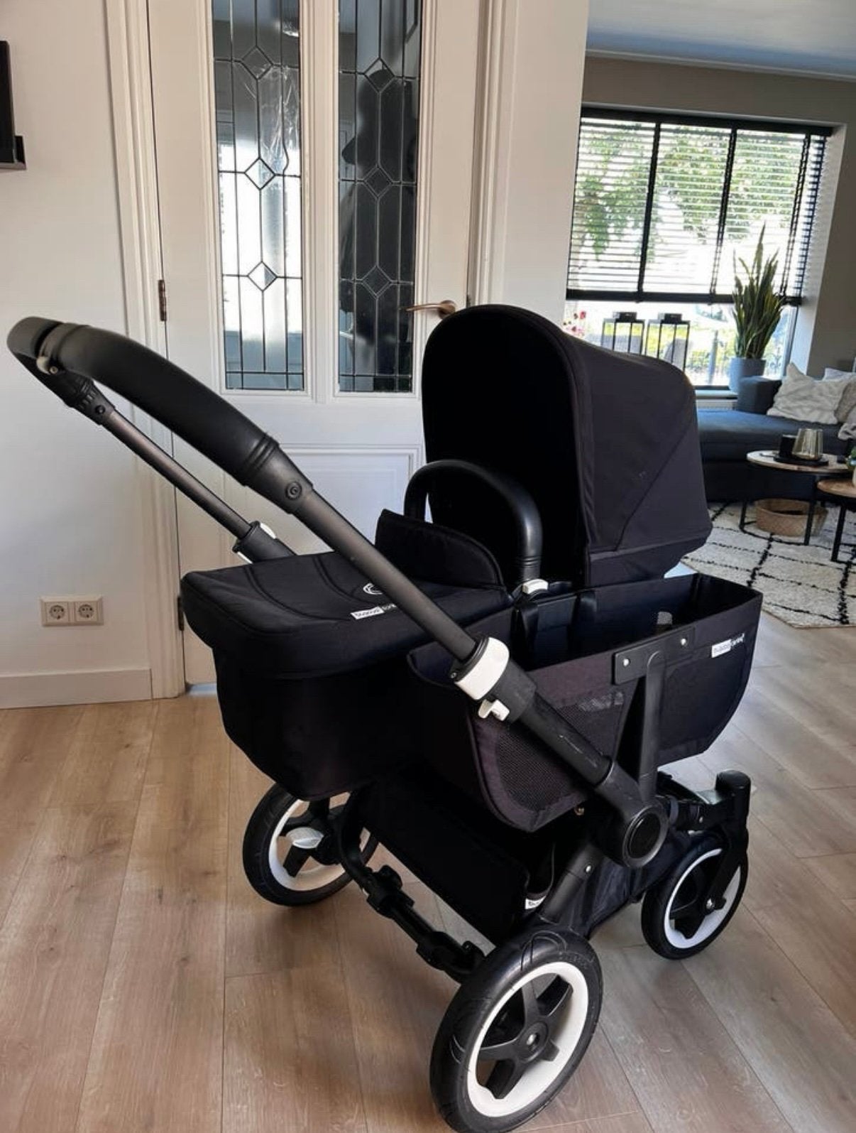 Bugaboo Donkey 2 mono incl. accessoires, Kinderen en Baby's, Ophalen, Zo goed als nieuw, Bugaboo