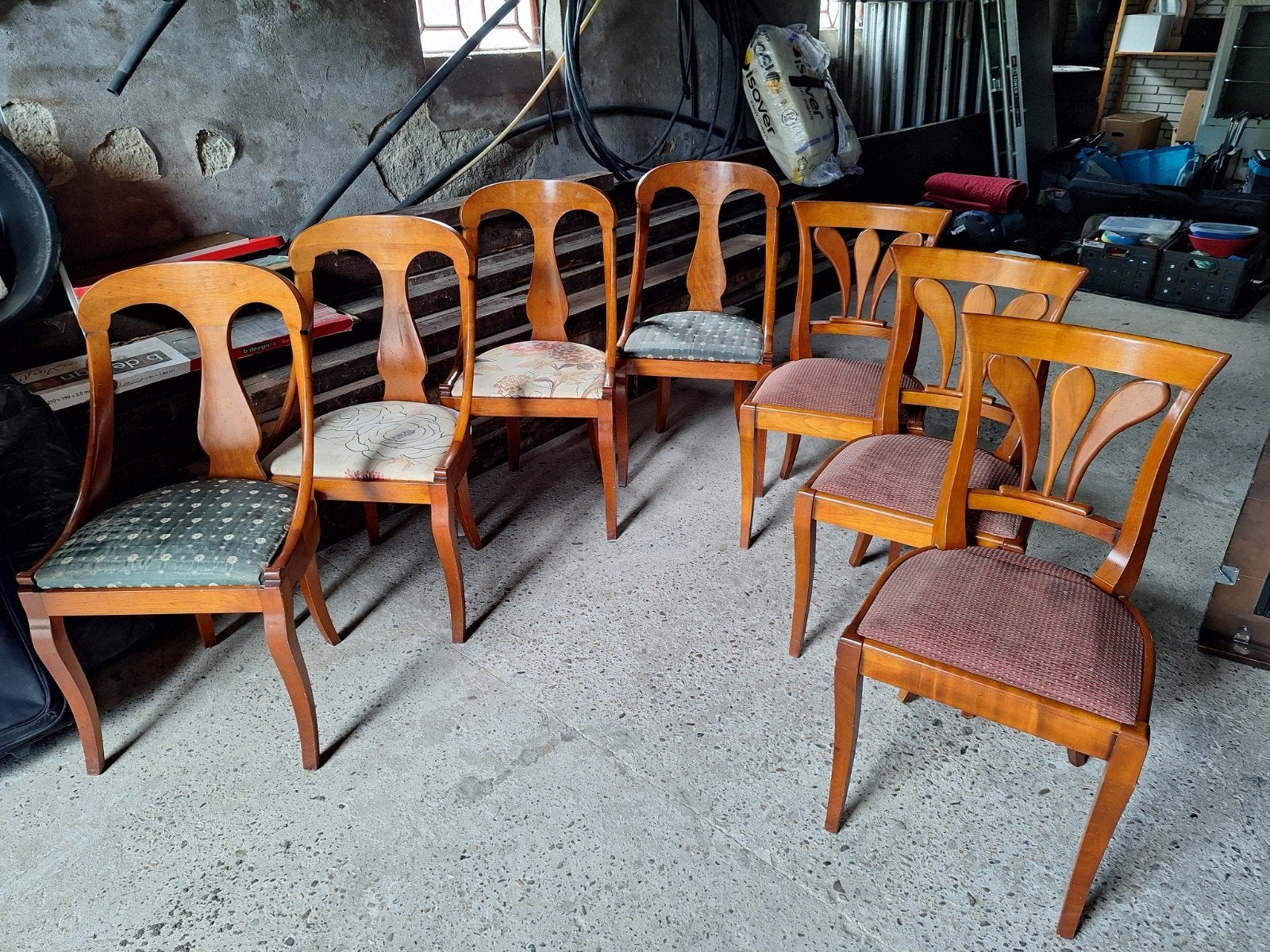 7 mooie eettafel stoelen., Ophalen