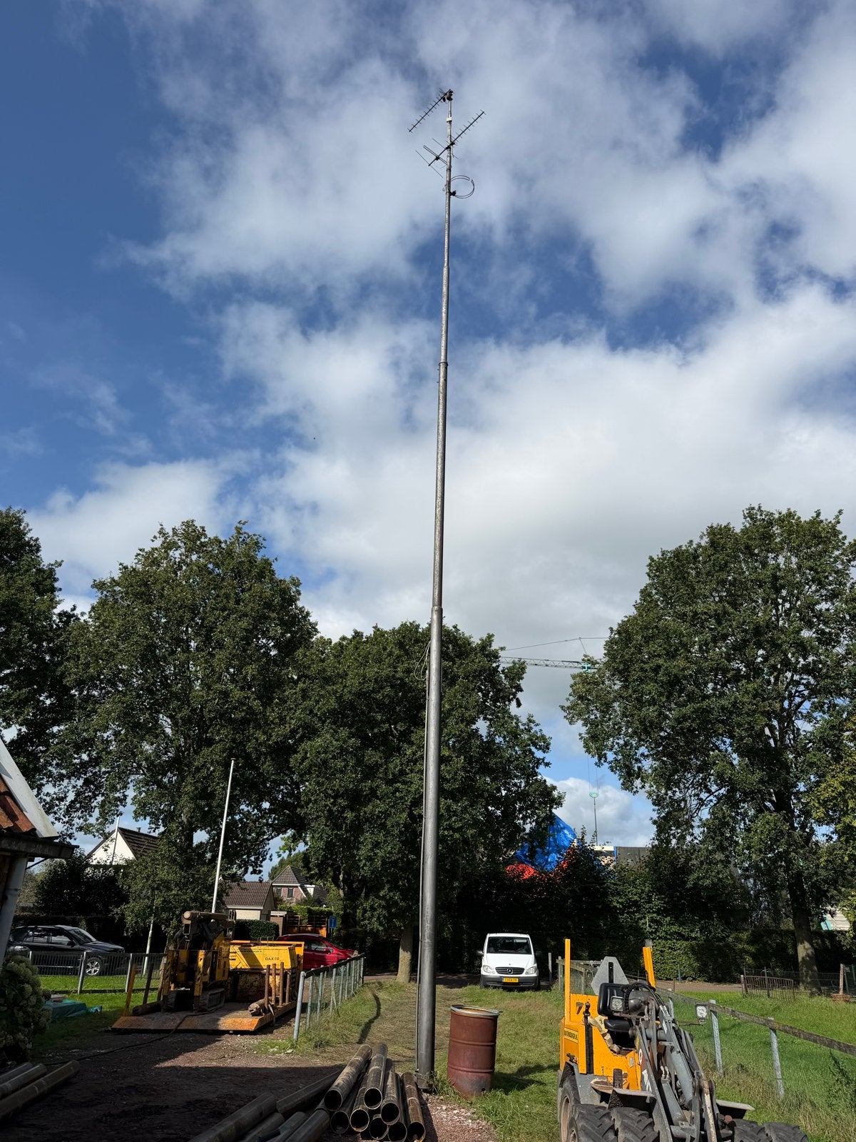 Zendmast - 12m hoog, zelf professioneel verwijderen, Ophalen, Gebruikt, Mast